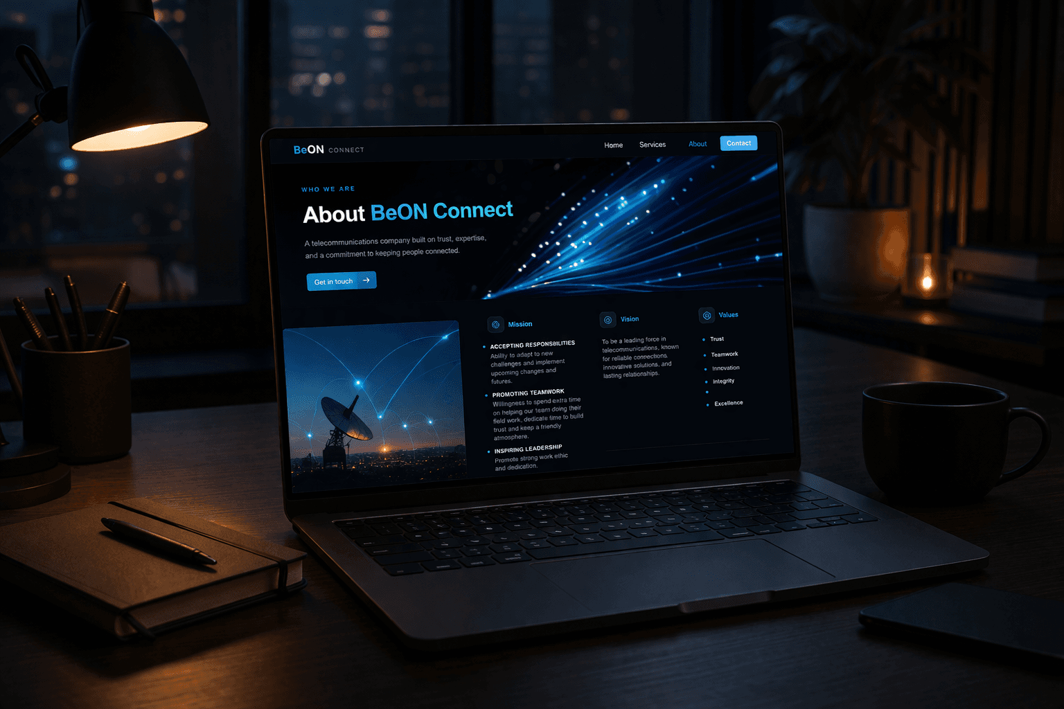 BeON Connect — servicii internet fibră optică și utilități
